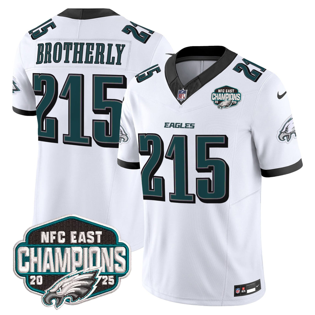 Men's Philadelphia Eagles 2025 NFC East Division Champions Vapor Limited Jersey - All Stitched