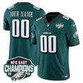 Philadelphia Eagles 2025 NFC East Division Champions Vapor Limited Custom Jersey - All Stitched