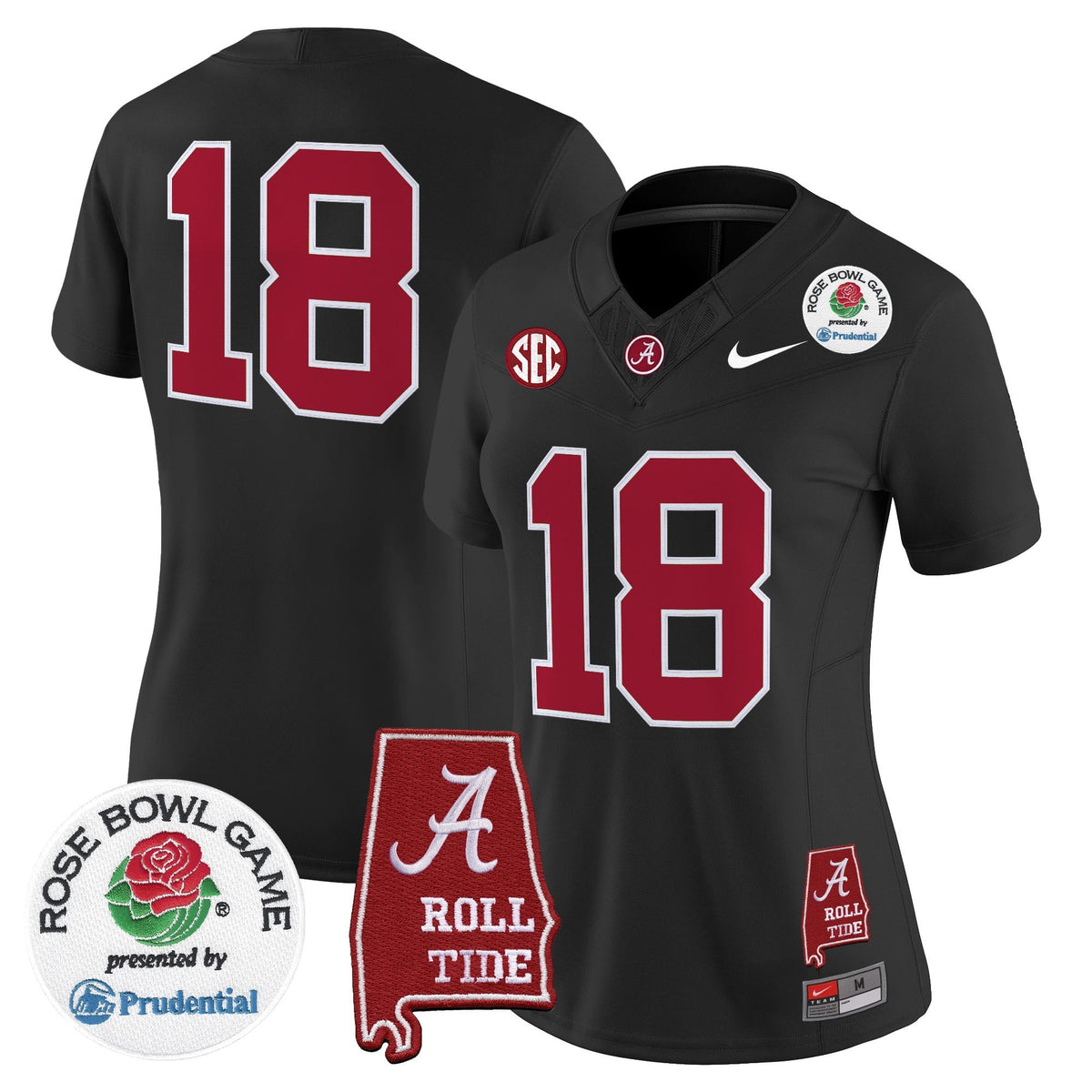 Women's Alabama Crimson Tide 2026 Rose Bowl Vapor Limited Jersey - All Stitched