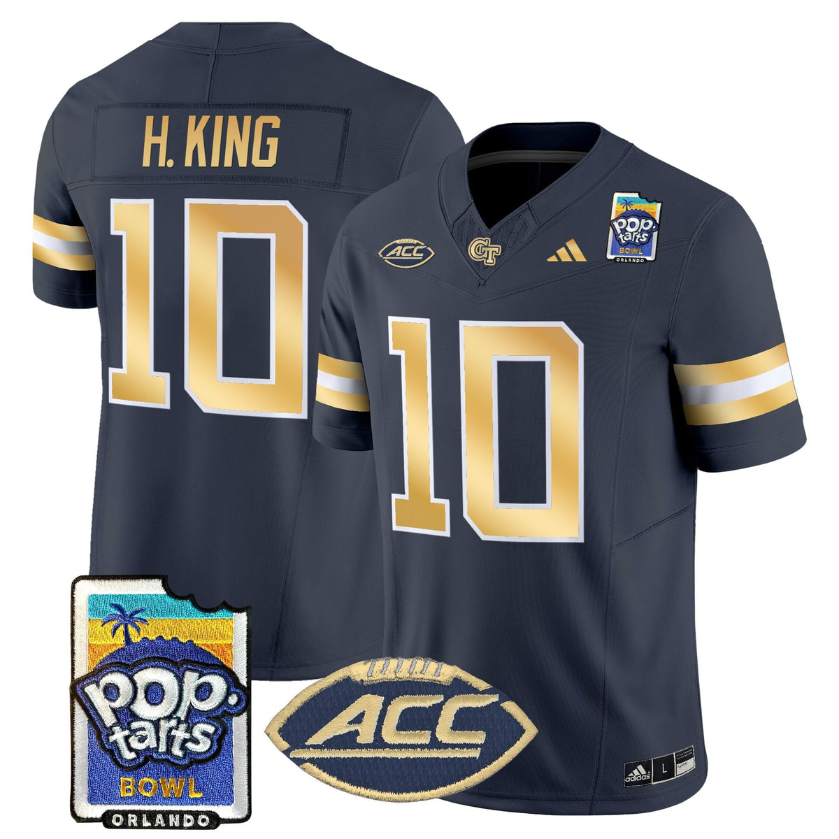 Men's Georgia Tech Yellow Jackets Pop-Tarts Bowl Vapor Limited Jersey - All stitched