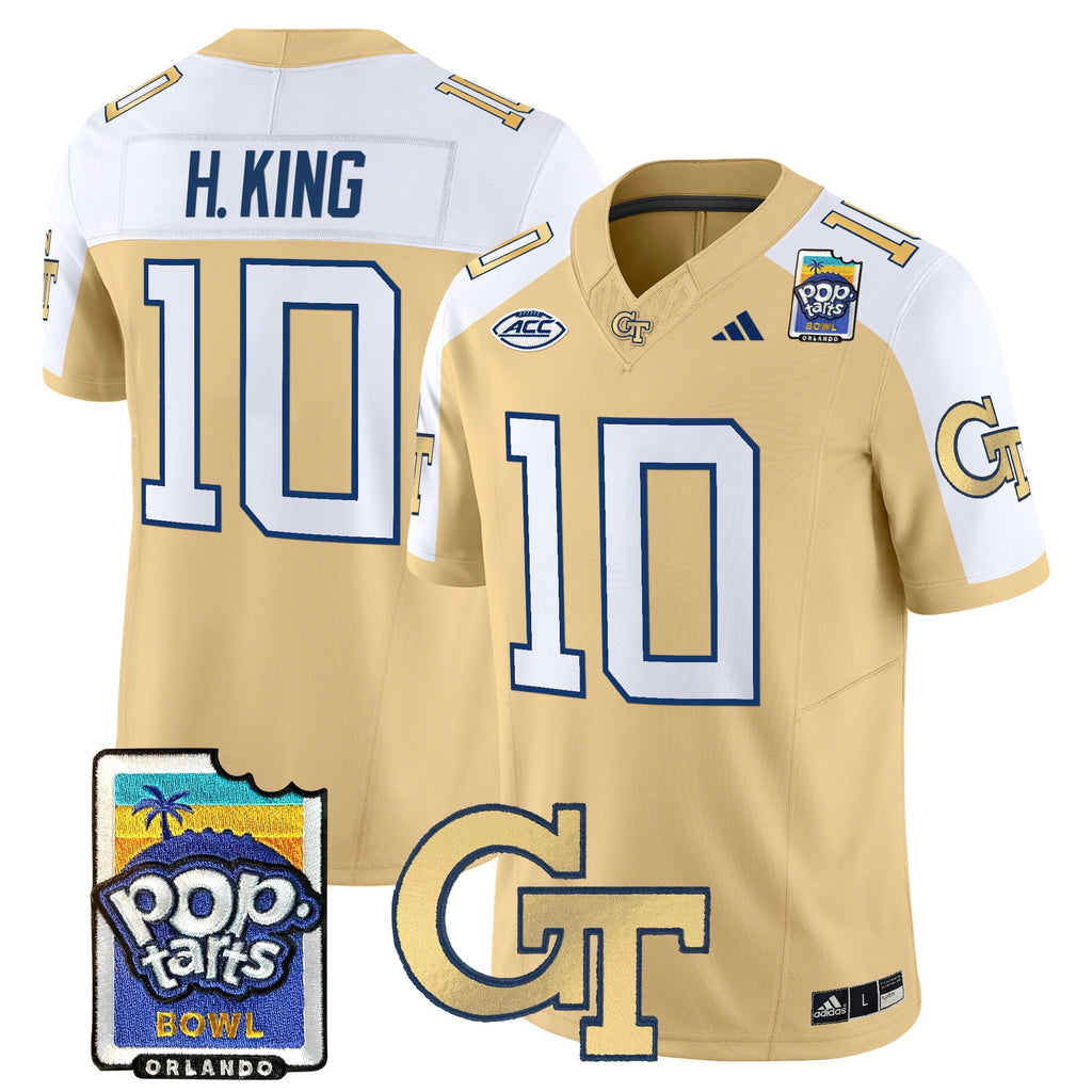 Men's Georgia Tech Yellow Jackets Pop-Tarts Bowl Vapor Limited Jersey - All stitched