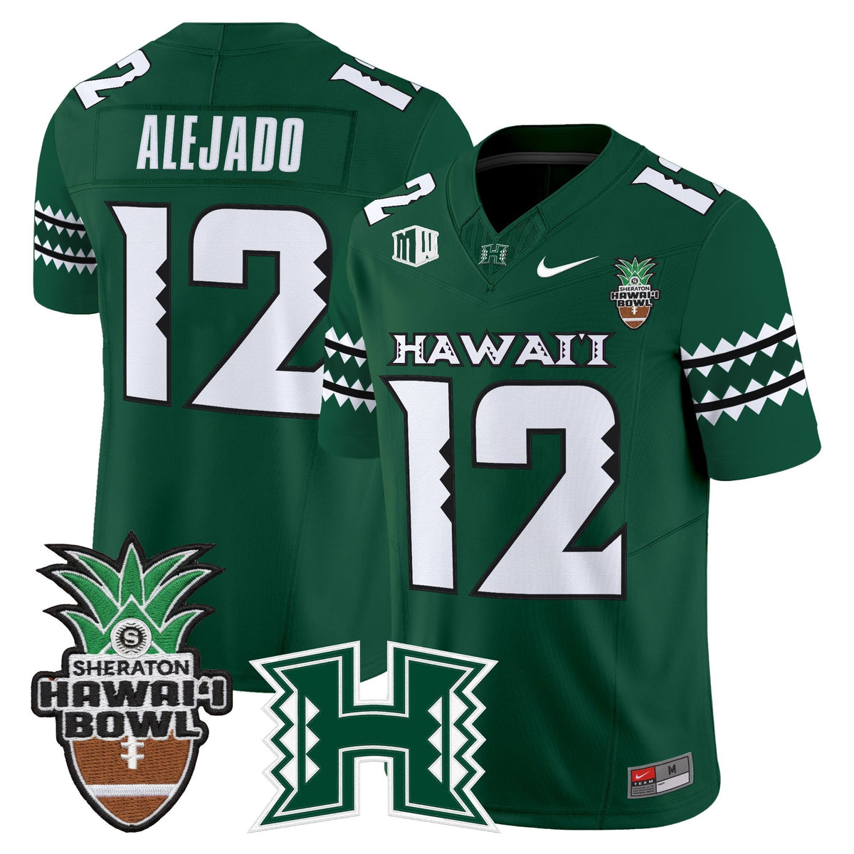Men's Hawai'i Rainbow Warriors 2025 Hawai'i Bowl Vapor Limited Jersey - All Stitched