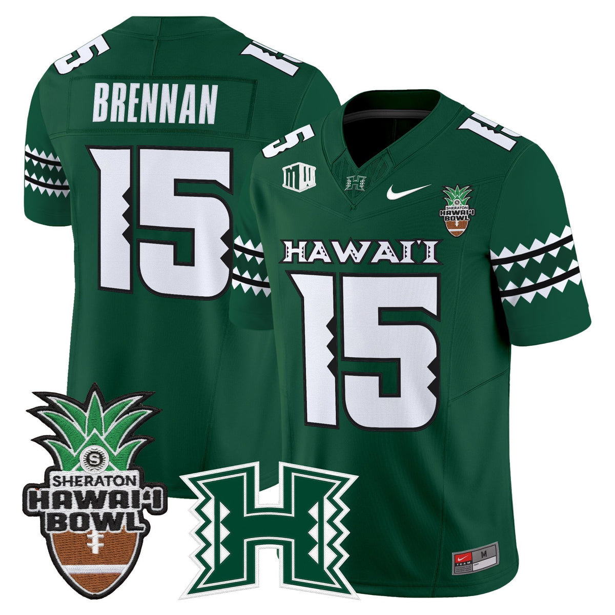 Men's Hawai'i Rainbow Warriors 2025 Hawai'i Bowl Vapor Limited Jersey - All Stitched