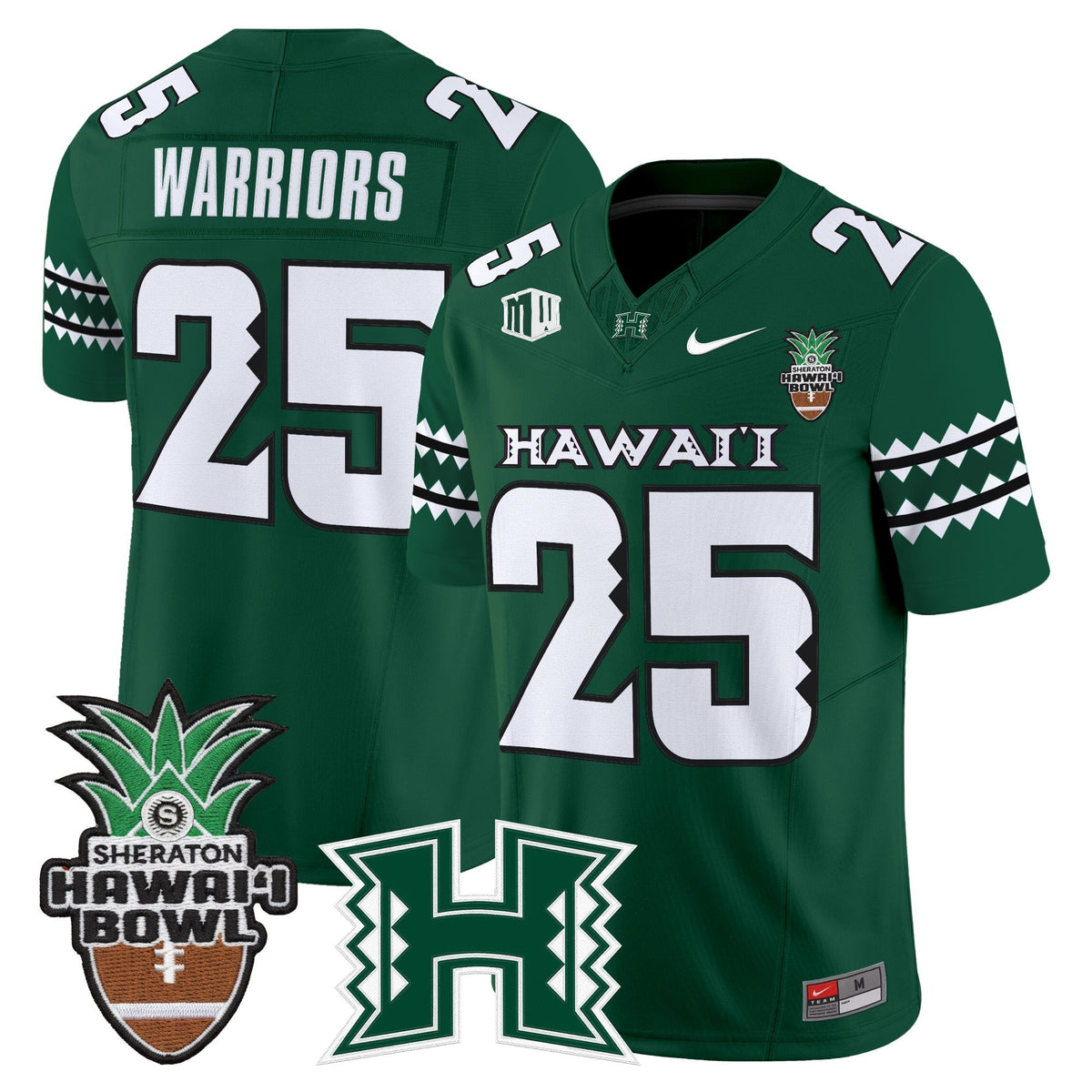 Men's Hawai'i Rainbow Warriors 2025 Hawai'i Bowl Vapor Limited Jersey - All Stitched