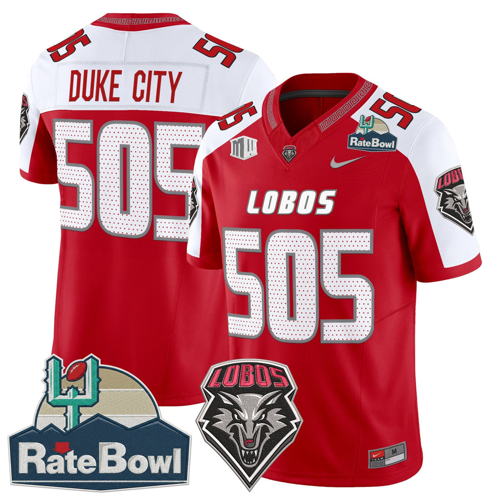 Men's New Mexico Lobos 2025 Rate Bowl Vapor Limited Jersey - All Stitched