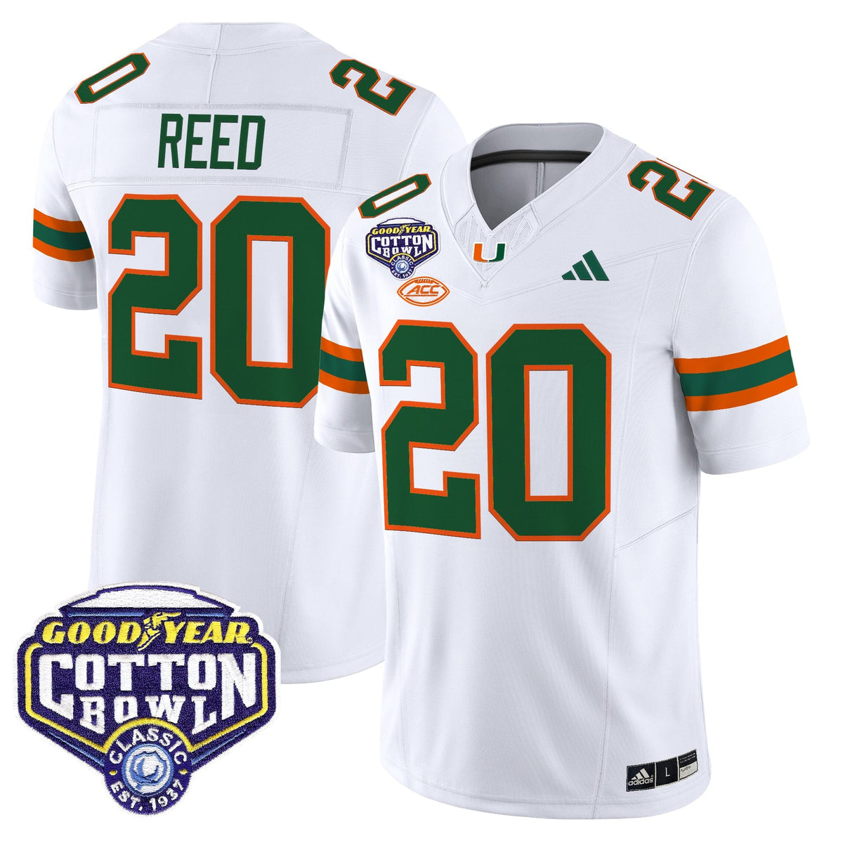 Men's Miami Hurricanes 2025 Cotton Bowl Vapor Limited Jersey - All Stitched