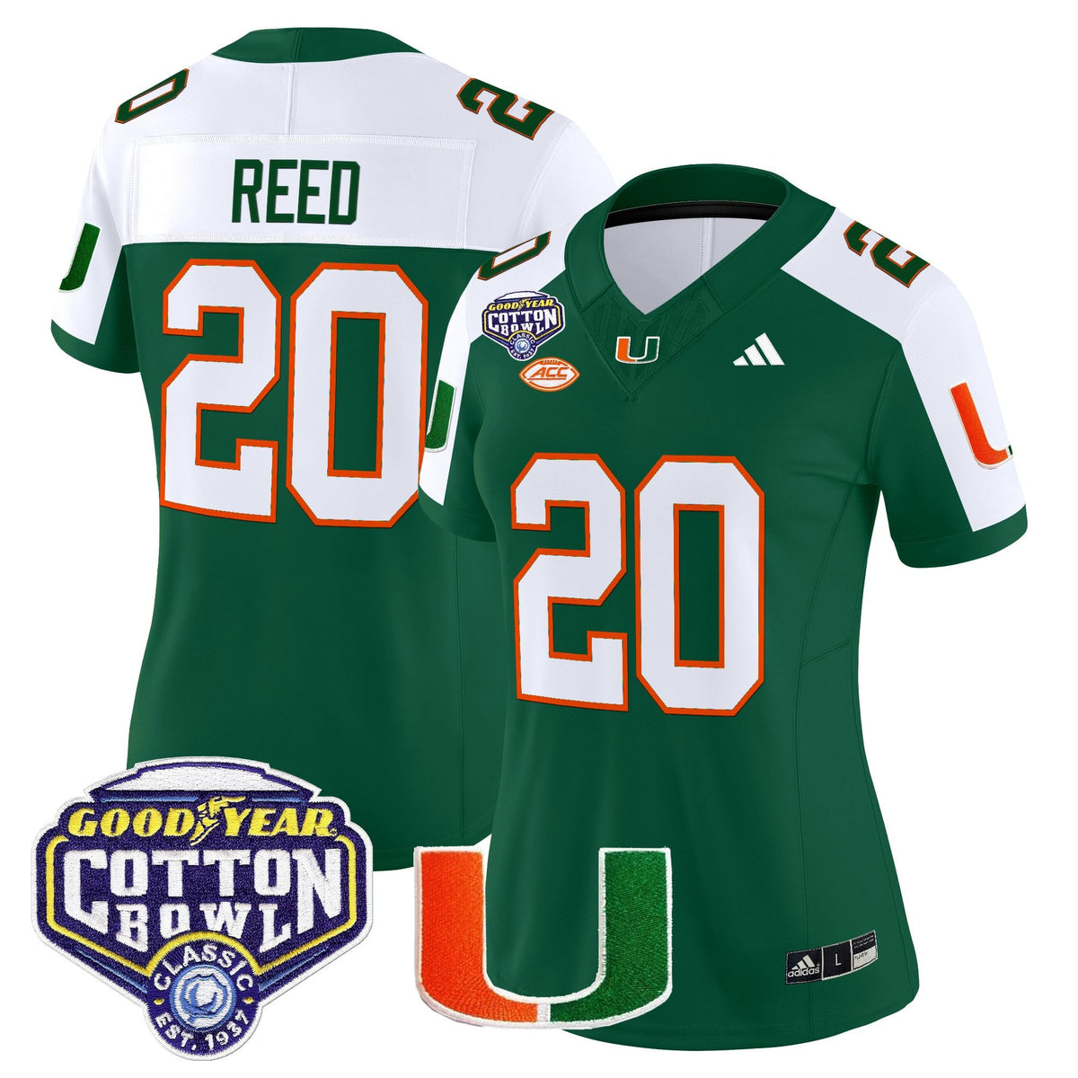 Women's Miami Hurricanes 2025 Cotton Bowl Vapor Limited Jersey - All Stitched