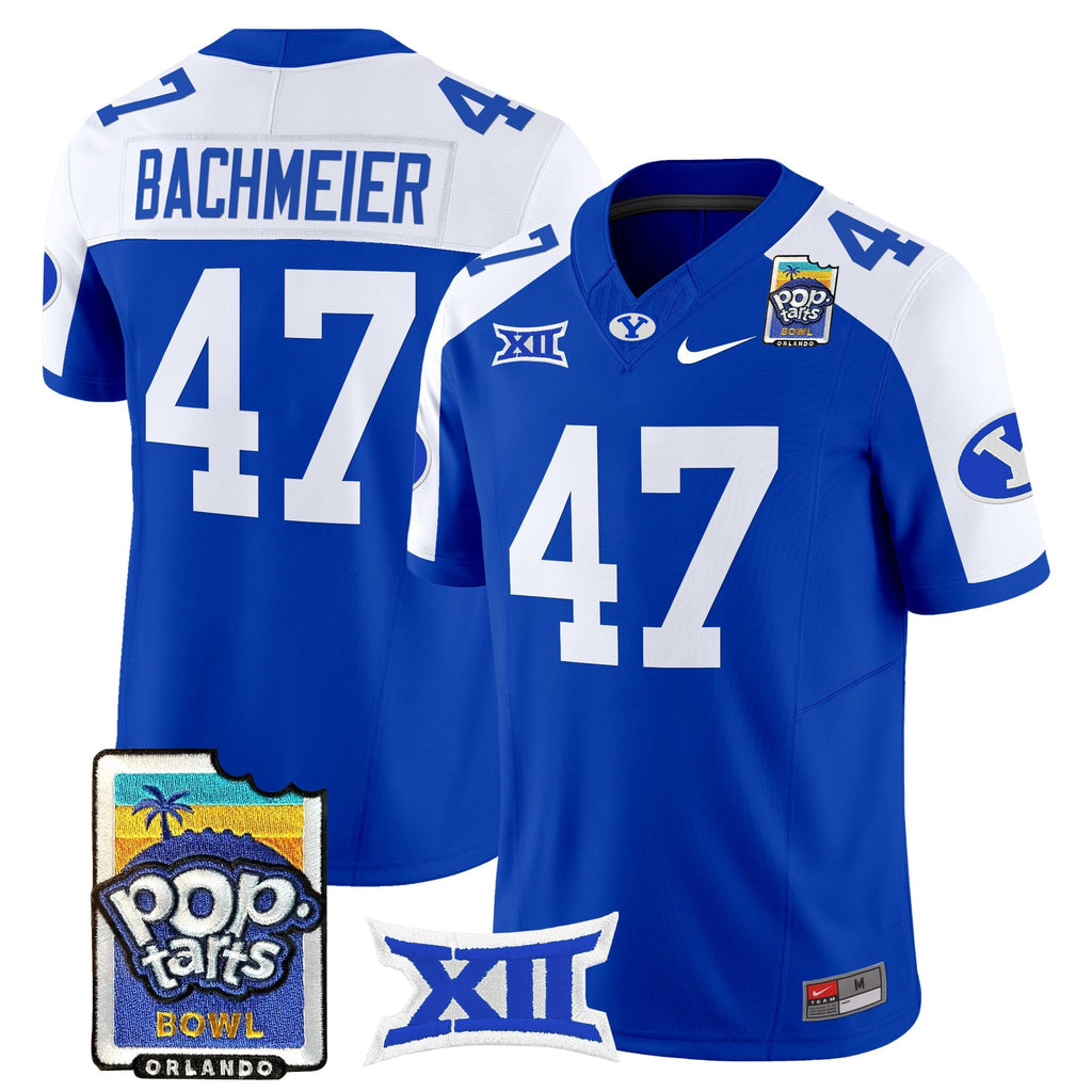 Men's BYU Cougars 2025 Pop-Tarts Bowl Vapor Limited Jersey - All Stitched