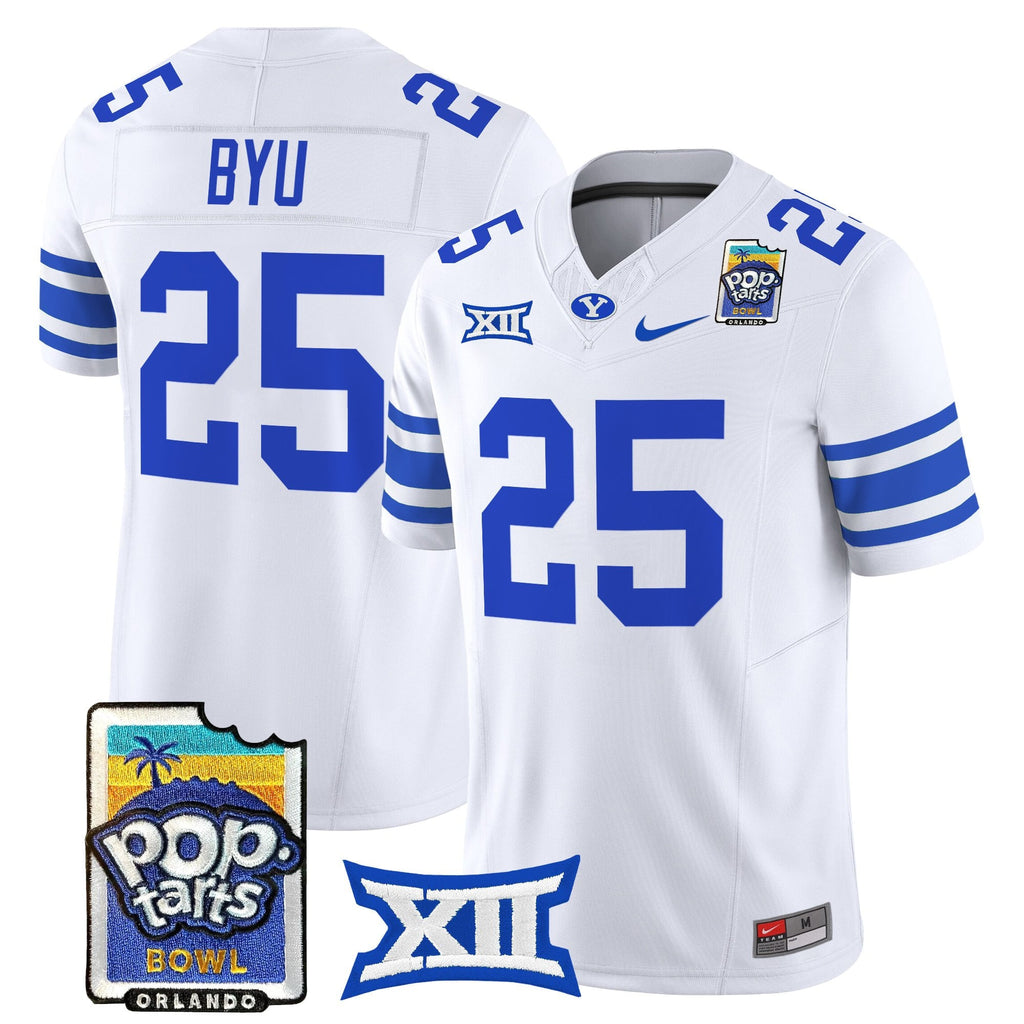 Men's BYU Cougars 2025 Pop-Tarts Bowl Vapor Limited Jersey - All Stitched