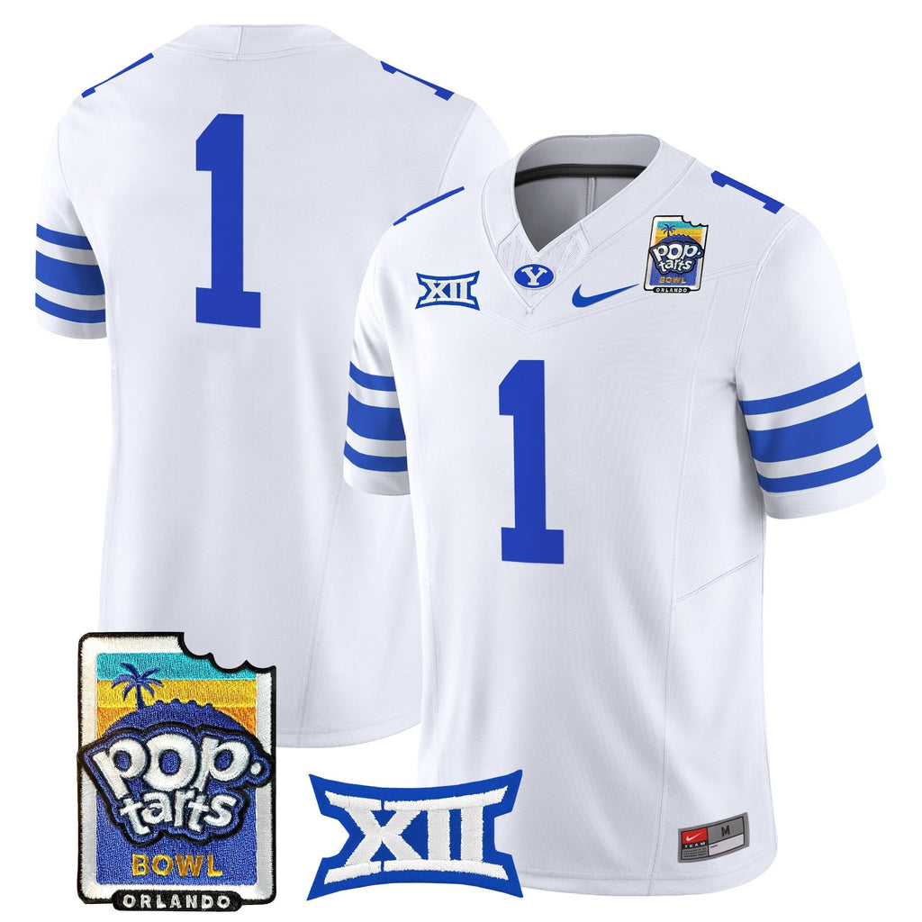 Men's BYU Cougars 2025 Pop-Tarts Bowl Vapor Limited Jersey - All Stitched