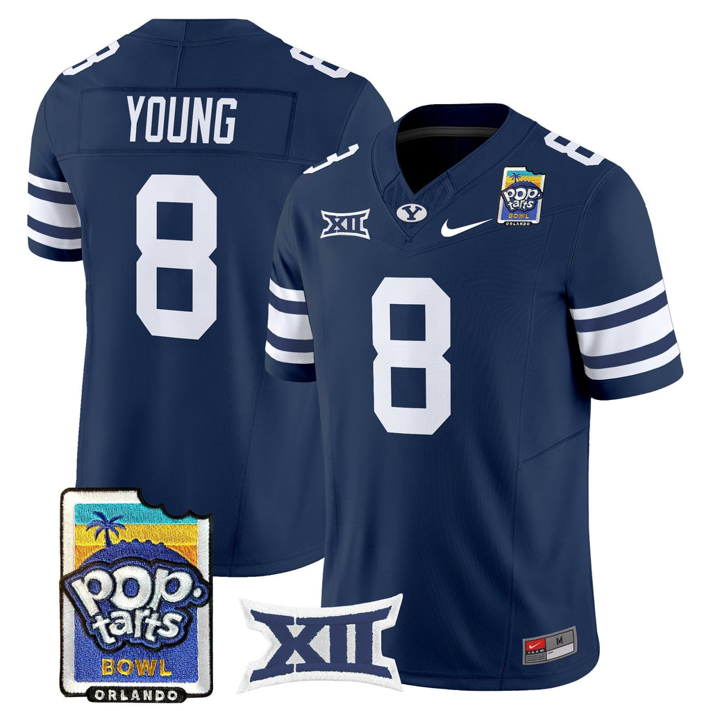 Men's BYU Cougars 2025 Pop-Tarts Bowl Vapor Limited Jersey - All Stitched