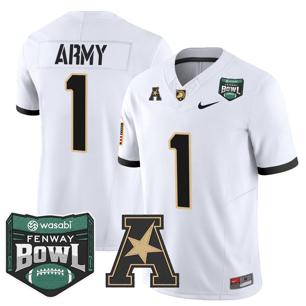 Men's Army Black Knights 2025 Fenway Bowl Vapor Limited Jersey - All Stitched
