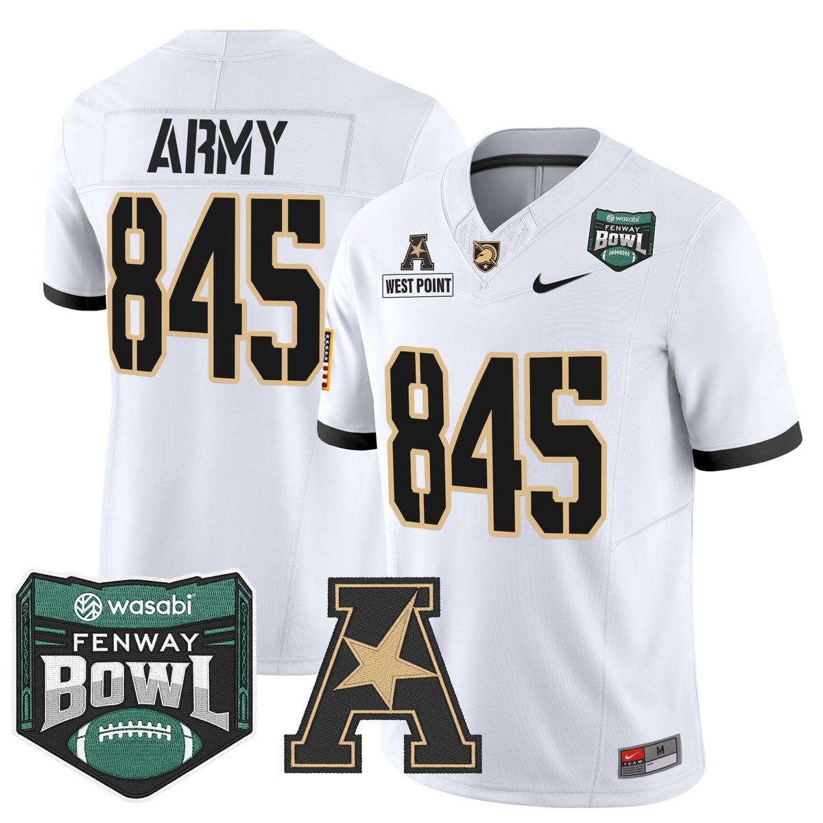 Men's Army Black Knights 2025 Fenway Bowl Vapor Limited Jersey - All Stitched