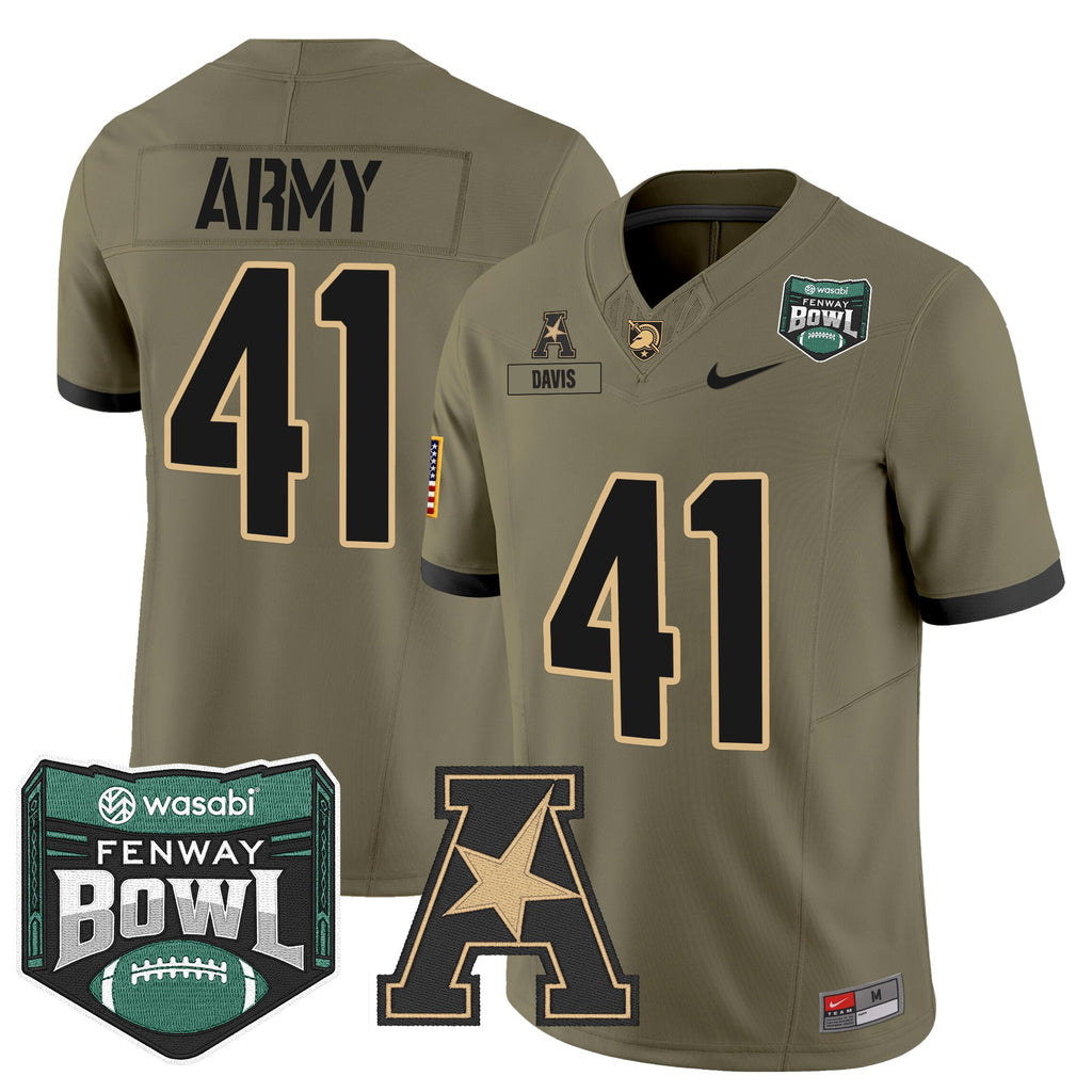 Men's Army Black Knights 2025 Fenway Bowl Vapor Limited Jersey - All Stitched