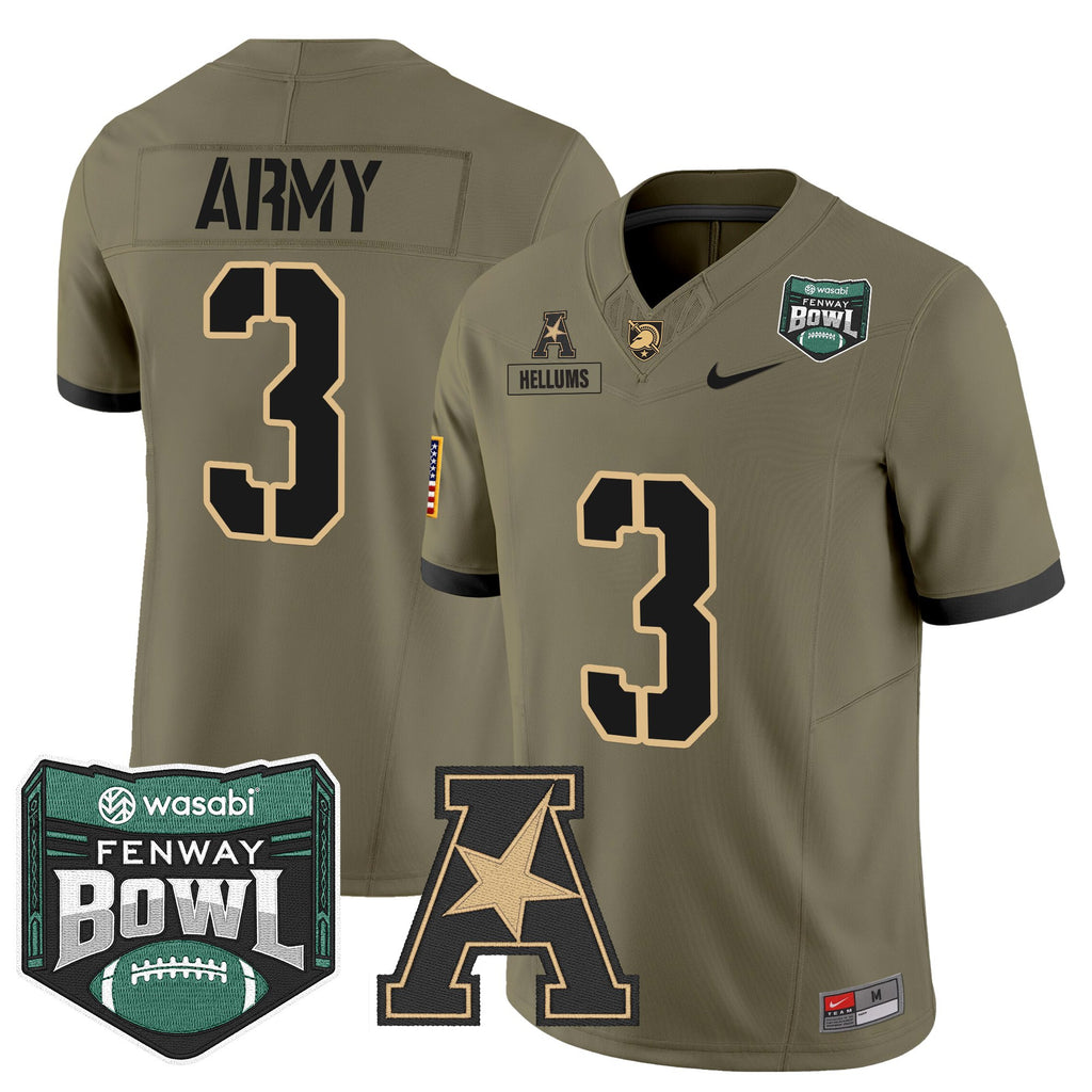 Men's Army Black Knights 2025 Fenway Bowl Vapor Limited Jersey - All Stitched