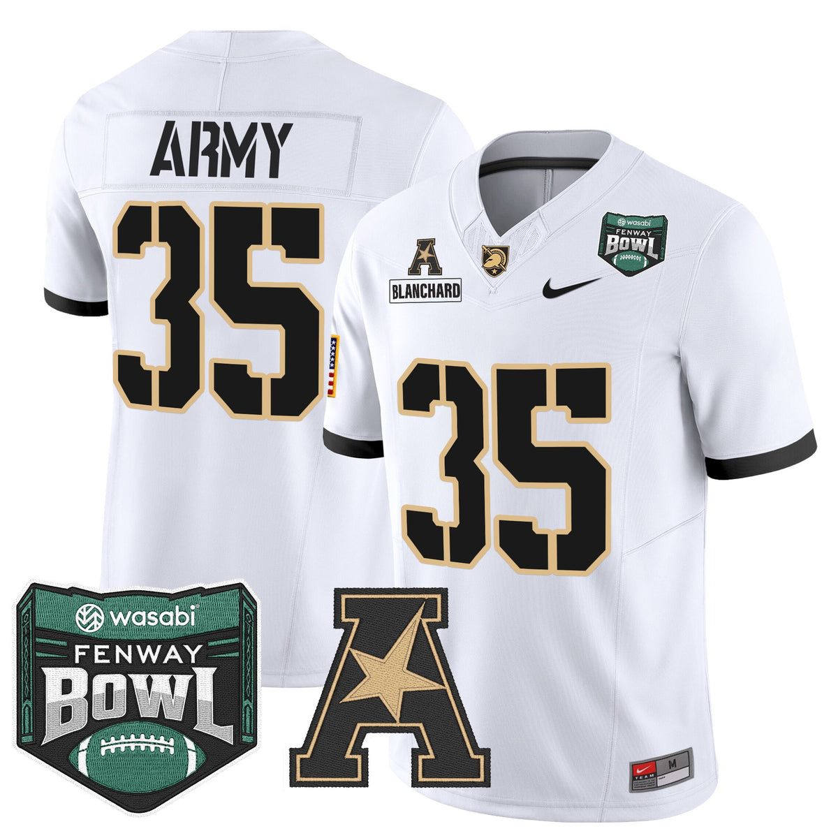 Men's Army Black Knights 2025 Fenway Bowl Vapor Limited Jersey - All Stitched
