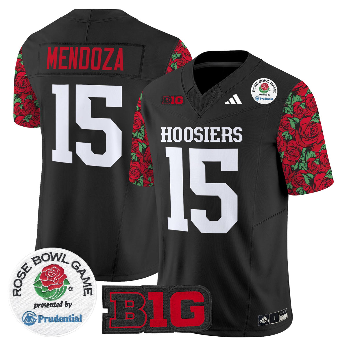 Men's Indiana Hoosiers 2025 Rose Bowl Pattern Vapor Limited Jersey - Stitched