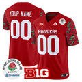 Indiana Hoosiers 2025 Rose Bowl Pattern Vapor Limited Custom Jersey - Stitched