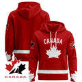 Red Canada Olympic Custom Pullover Hoodie - All Stitched