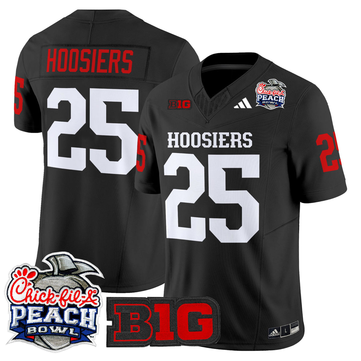 Men's Indiana Hoosiers 2026 Peach Bowl Vapor Limited Jersey - All Stitched