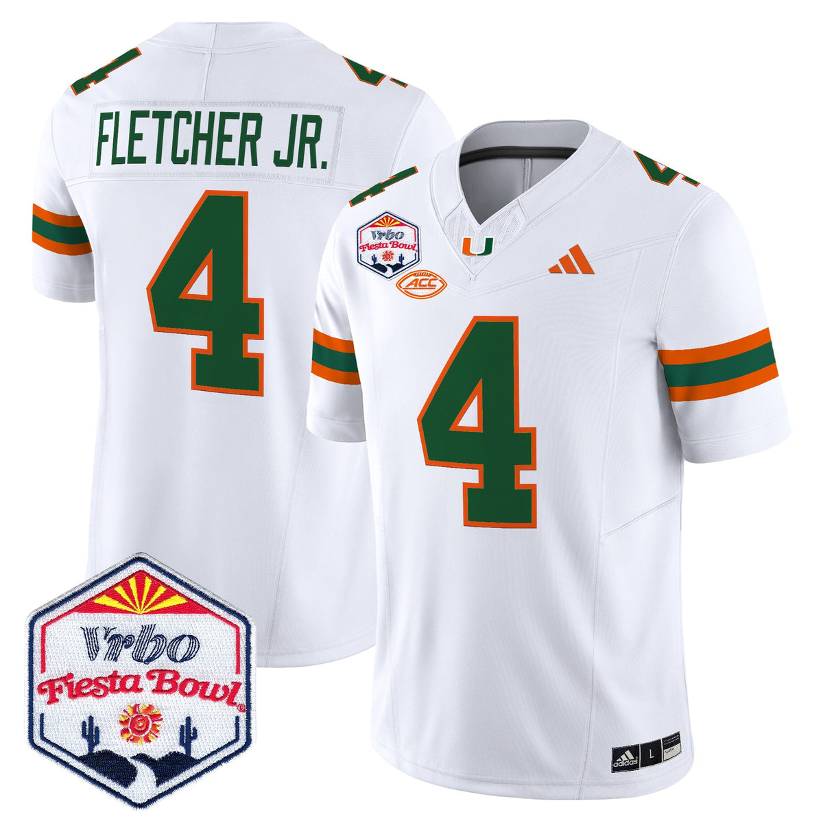 Men's Miami Hurricanes 2026 The Fiesta Bowl Vapor Limited Jersey - All Stitched