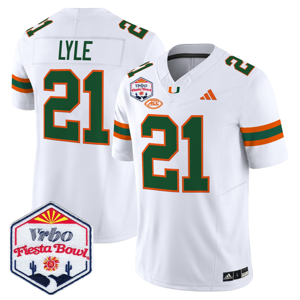 Men's Miami Hurricanes 2026 The Fiesta Bowl Vapor Limited Jersey - All Stitched