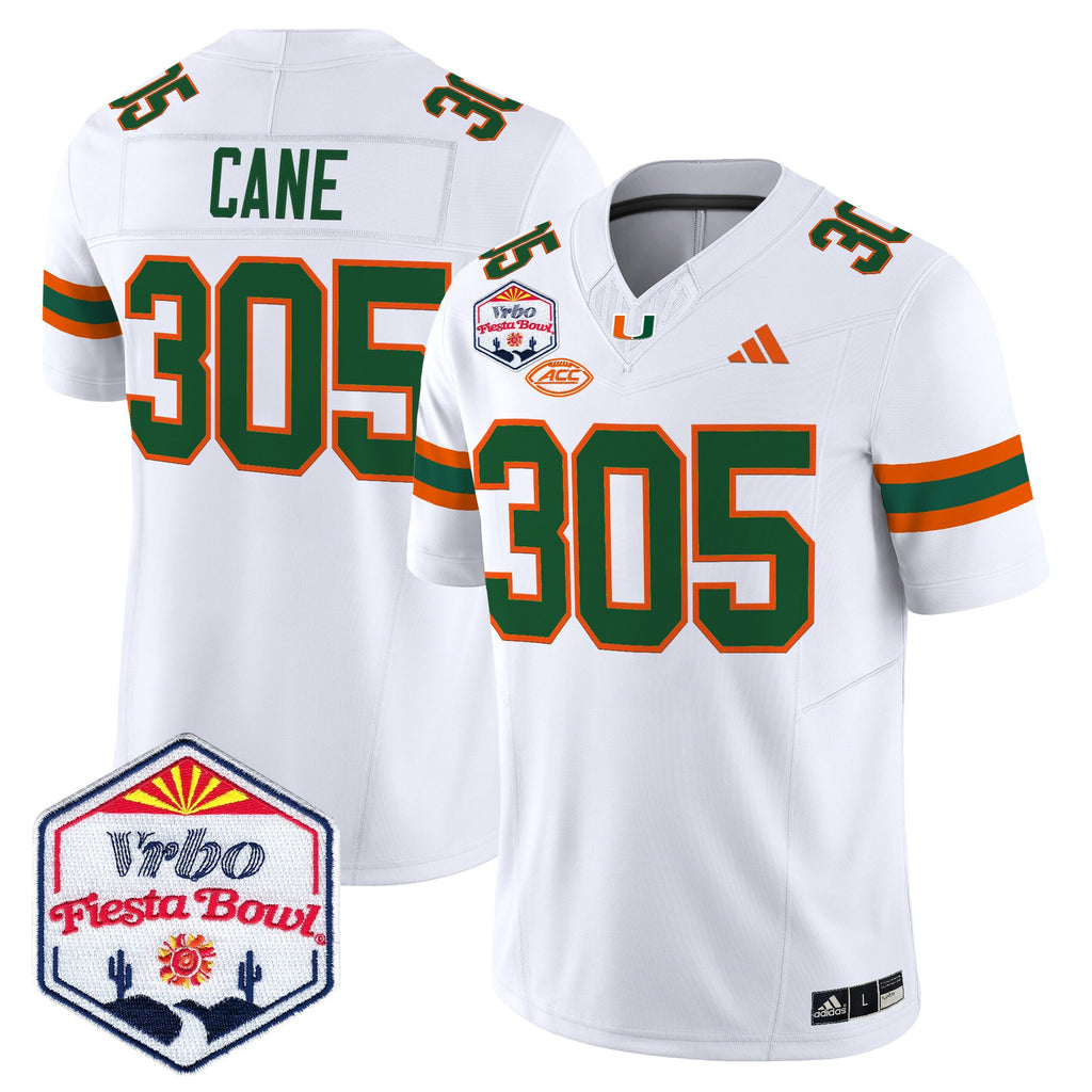 Men's Miami Hurricanes 2026 The Fiesta Bowl Vapor Limited Jersey - All Stitched
