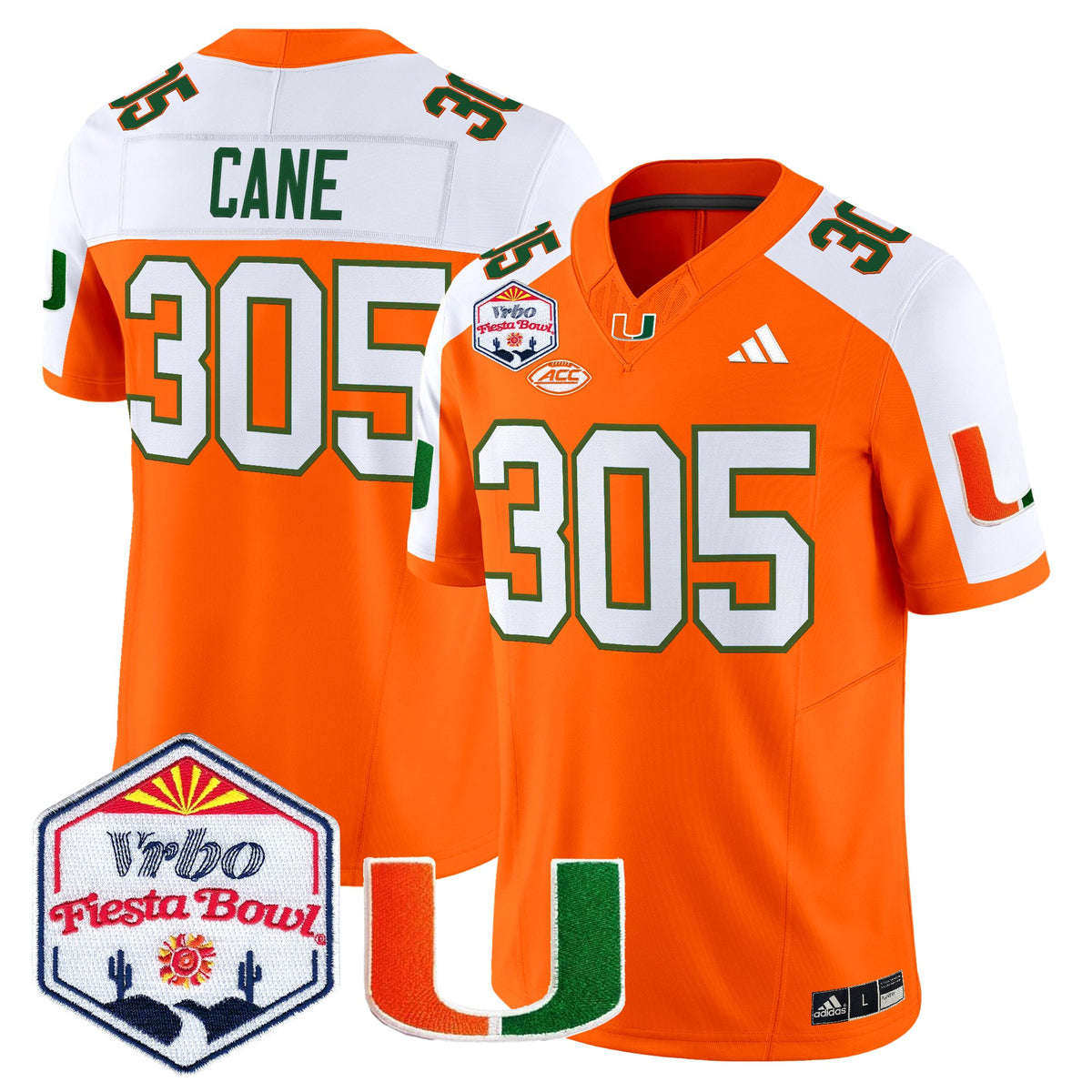 Men's Miami Hurricanes 2026 The Fiesta Bowl Vapor Limited Jersey - All Stitched