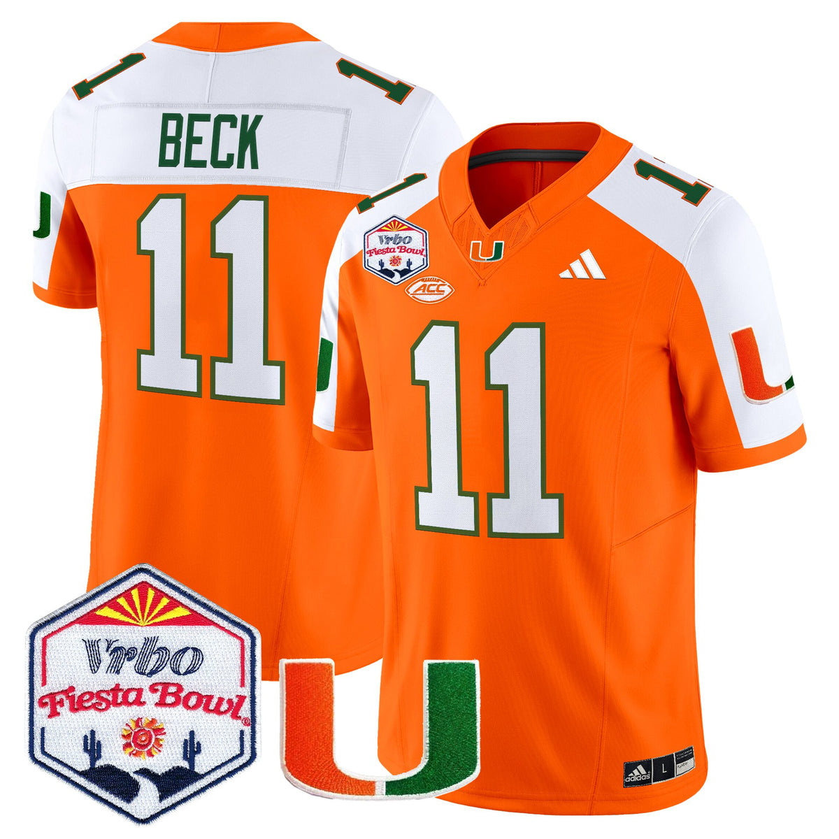 Men's Miami Hurricanes 2026 The Fiesta Bowl Vapor Limited Jersey - All Stitched