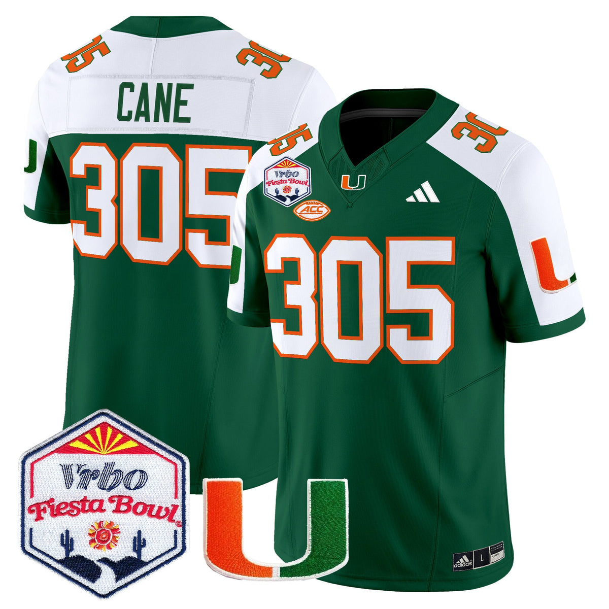 Men's Miami Hurricanes 2026 The Fiesta Bowl Vapor Limited Jersey - All Stitched