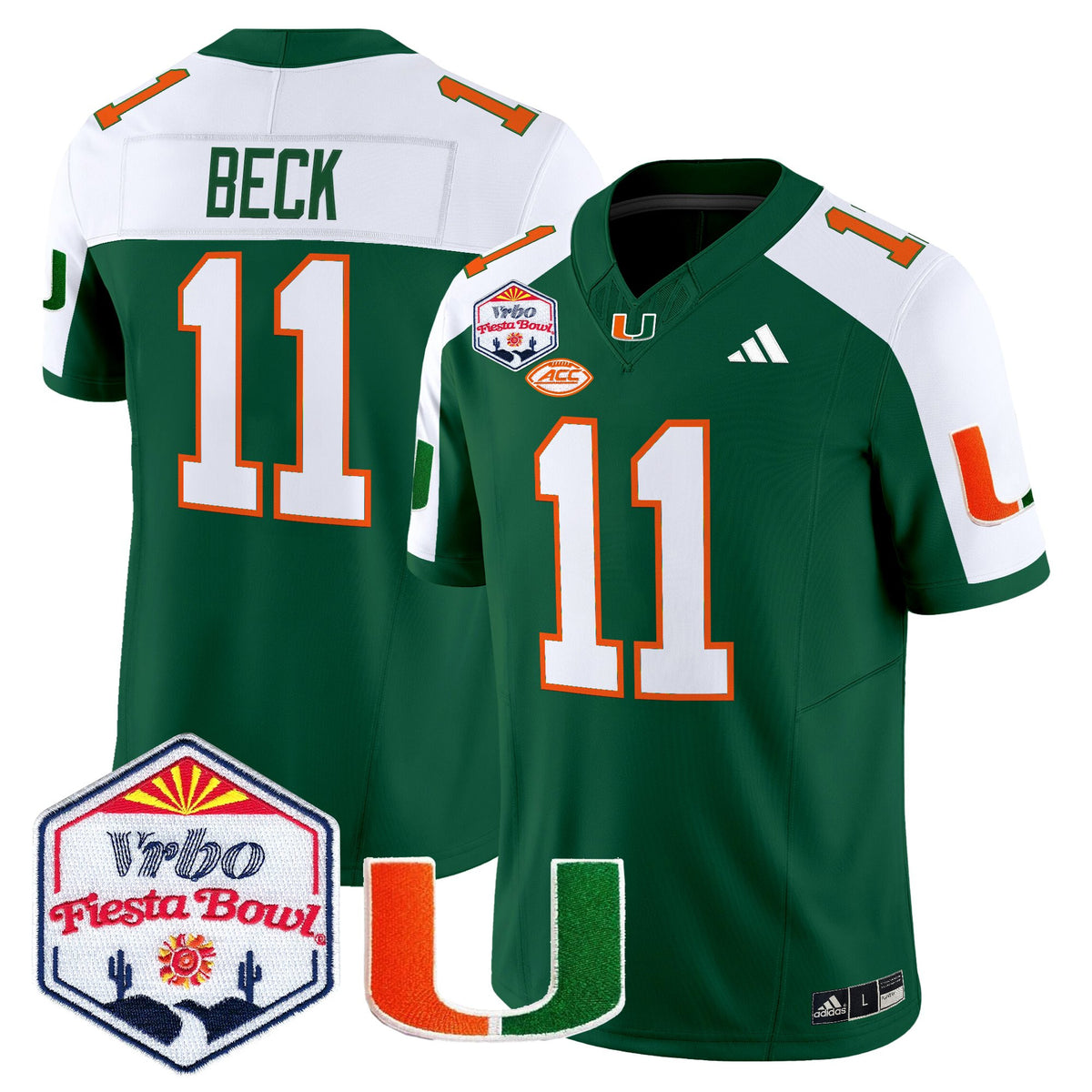 Men's Miami Hurricanes 2026 The Fiesta Bowl Vapor Limited Jersey - All Stitched