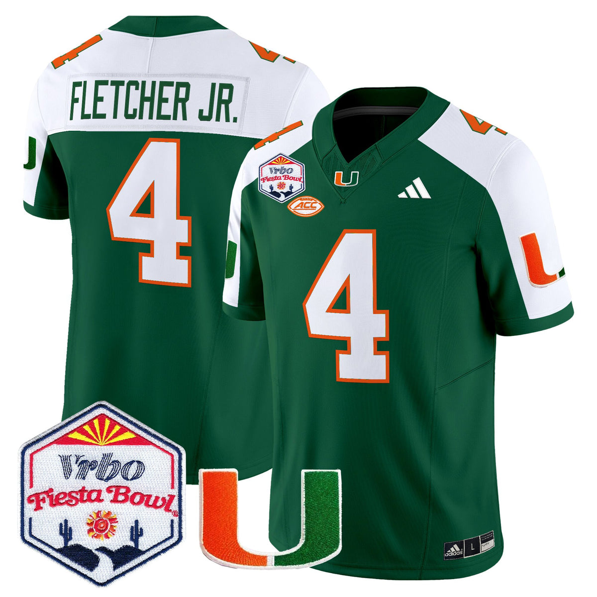Men's Miami Hurricanes 2026 The Fiesta Bowl Vapor Limited Jersey - All Stitched