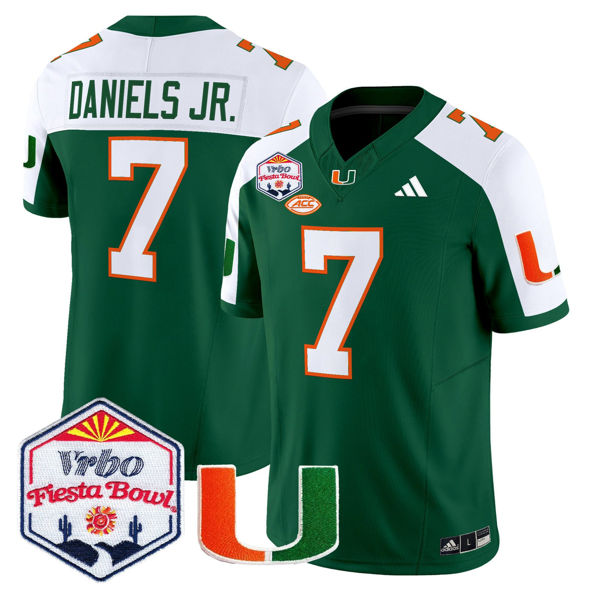Men's Miami Hurricanes 2026 The Fiesta Bowl Vapor Limited Jersey - All Stitched