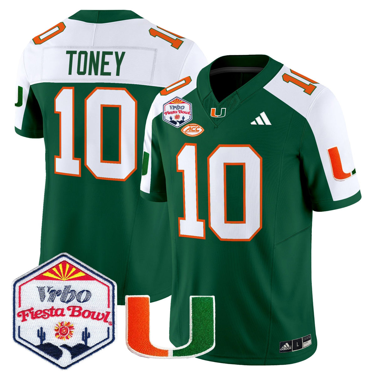 Men's Miami Hurricanes 2026 The Fiesta Bowl Vapor Limited Jersey - All Stitched