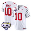 Men's Ohio State Buckeyes 2025 Cotton Bowl Patch Vapor Limited Jersey - All Stitched