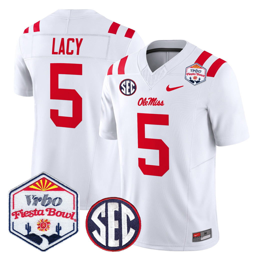 Men's Ole Miss Rebels 2026 The Fiesta Bowl Vapor Limited Jersey - All Stitched