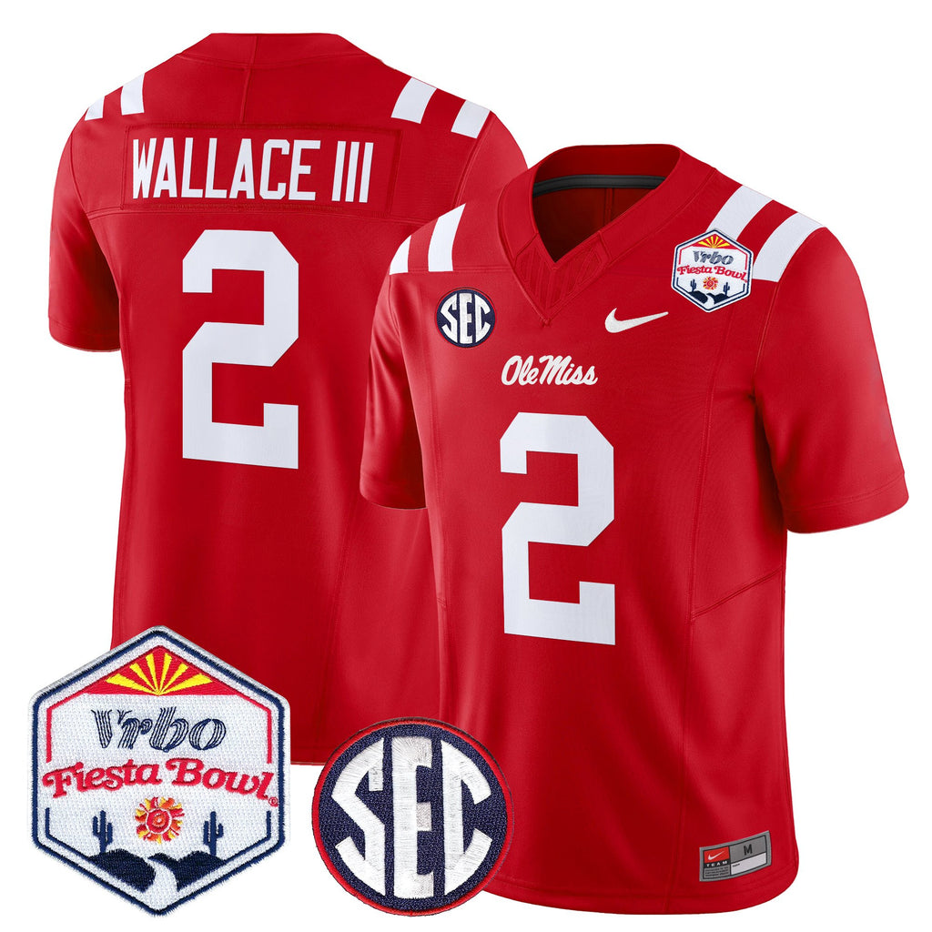 Men's Ole Miss Rebels 2026 The Fiesta Bowl Vapor Limited Jersey - All Stitched