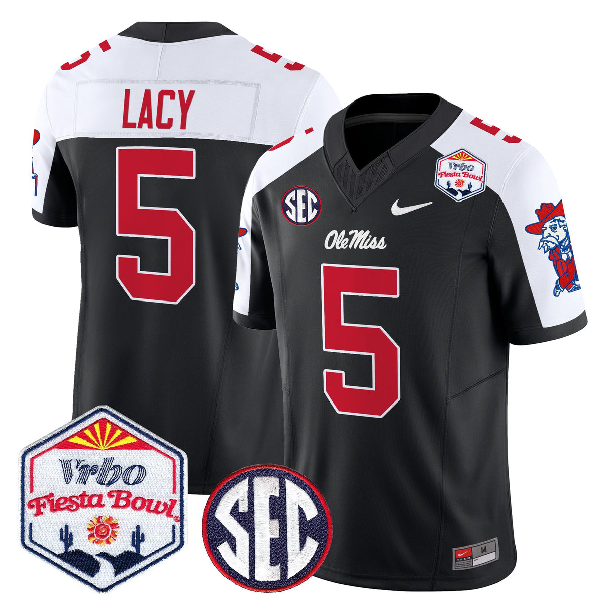 Men's Ole Miss Rebels 2026 The Fiesta Bowl Vapor Limited Jersey - All Stitched