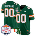 Miami Hurricanes 2026 The Fiesta Bowl & Florida Patch Vapor Limited Custom Jersey - All Stitched