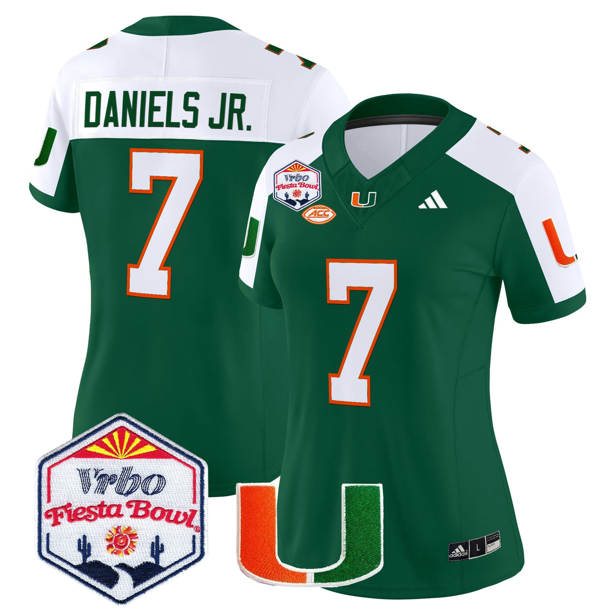 Women's Miami Hurricanes 2026 The Fiesta Bowl Vapor Limited Jersey - All Stitched