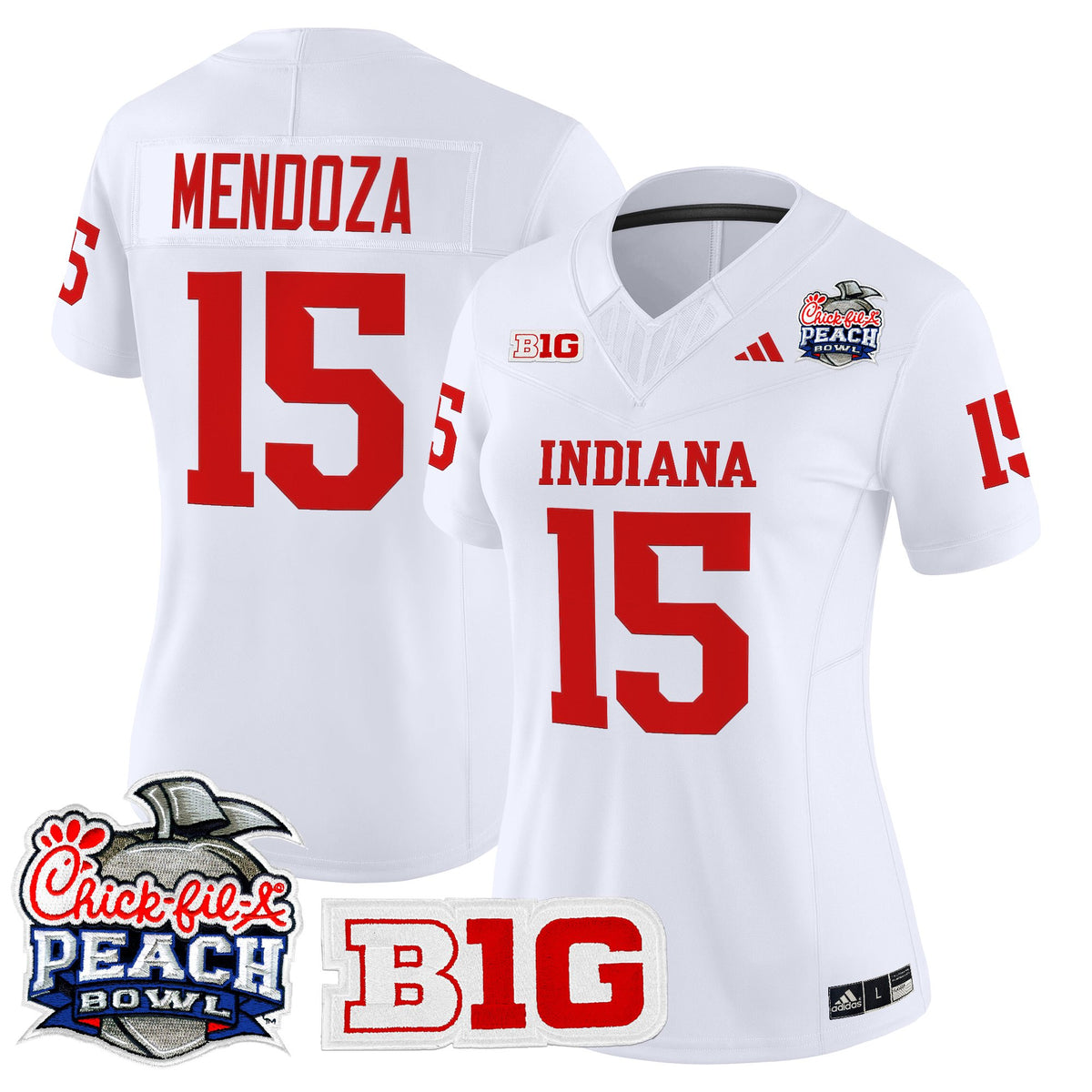 Women's Indiana Hoosiers 2026 Peach Bowl Vapor Limited Jersey - All Stitched