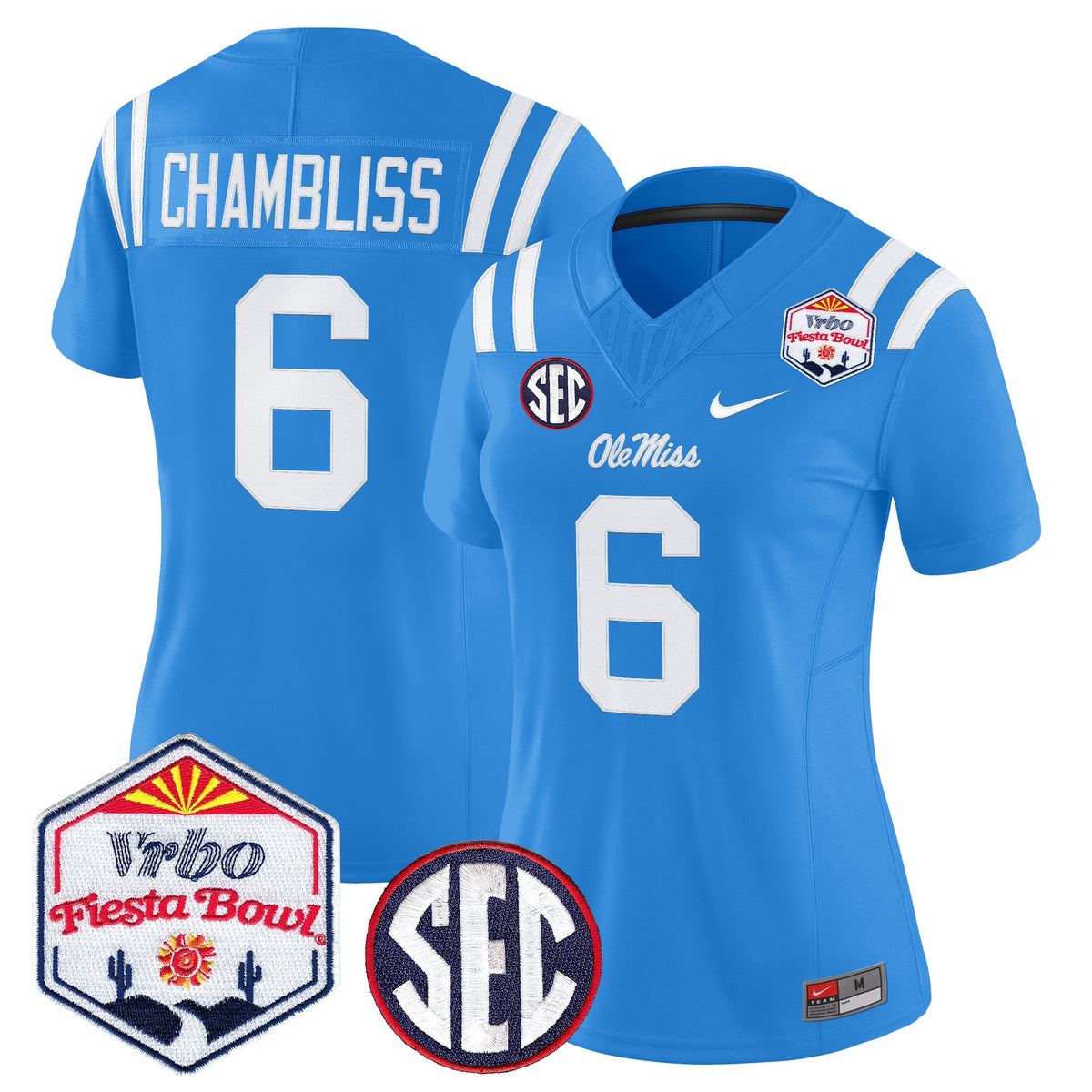 Women's Ole Miss Rebels 2026 The Fiesta Bowl Vapor Limited Jersey - All Stitched