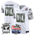 Oregon Ducks "Mummy Duck" Vapor Limited Custom Jersey - 2026 Peach Bowl Patch - All Stitched