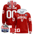 Indiana Hoosiers 2026 Peach Bowl Premium Custom Pullover Hoodie - All Stitched