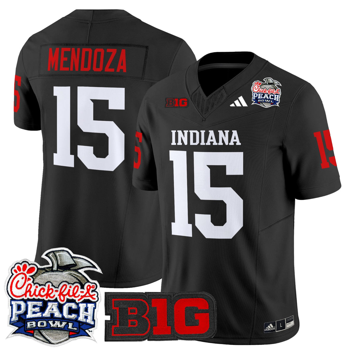 Men's Indiana Hoosiers 2026 Peach Bowl Vapor Limited Jersey V2 - All Stitched