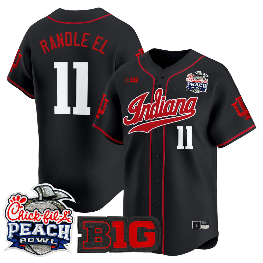 Men's Indiana Hoosiers 2026 Peach Bowl Vapor Baseball Jersey - All Stitched