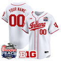 Indiana Hoosiers 2026 Peach Bowl Vapor Baseball Custom Jersey - All Stitched