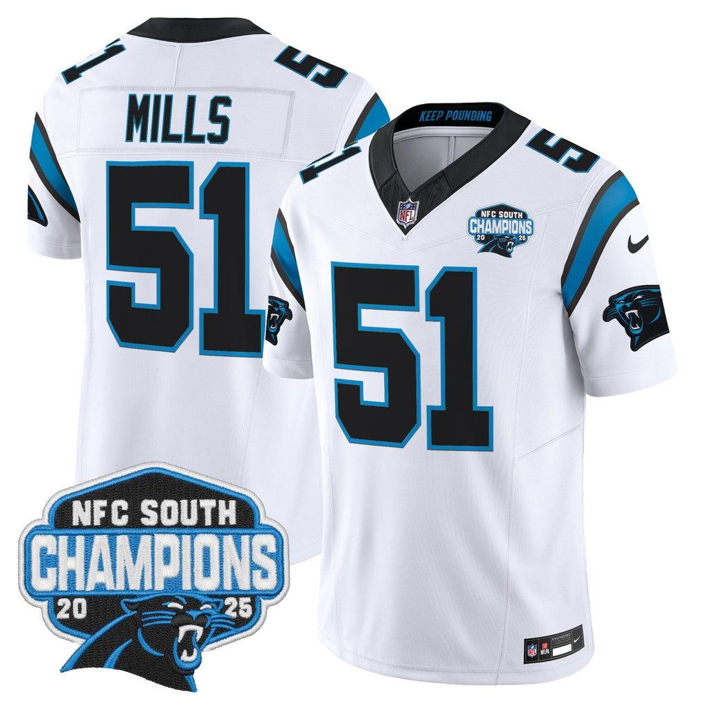 Men's Carolina Panthers 2025 NFC South Division Champions Vapor Limited Jersey - All Stitched