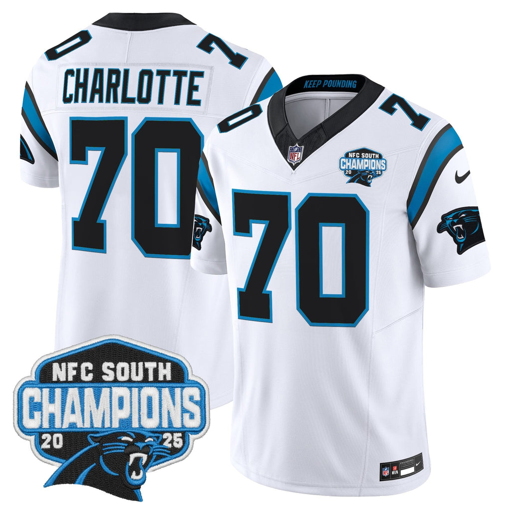 Men's Carolina Panthers 2025 NFC South Division Champions Vapor Limited Jersey - All Stitched