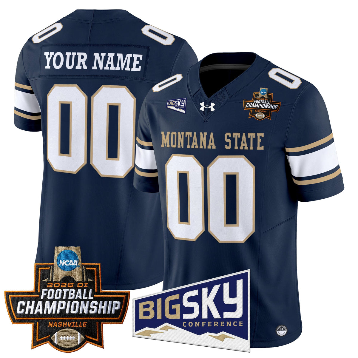 Montana State Bobcats 2026 Football Championship Vapor Limited Custom Jersey - All Stitched